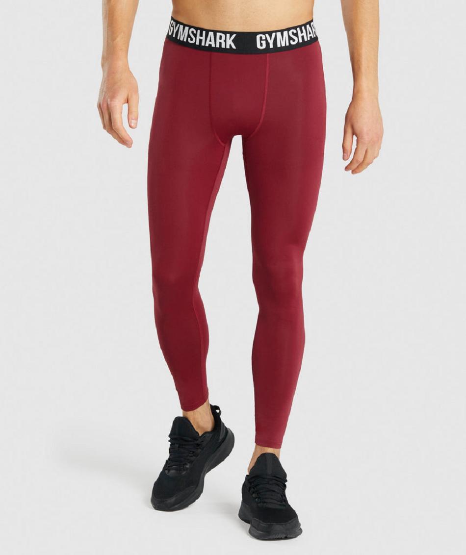 Leggins Gymshark Element Hombre Burdeos | CO 3951DFM